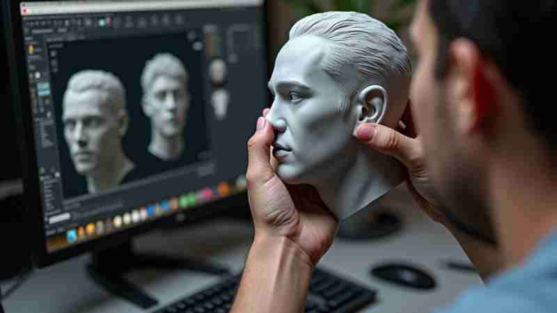3D Sculpting in Blender: Mastering the Art of Digital Sculpting, Concept art for illustrative purpose, tags: scultura con - CC